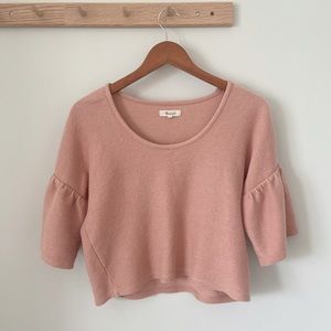 Madewell puff sleeve crop top